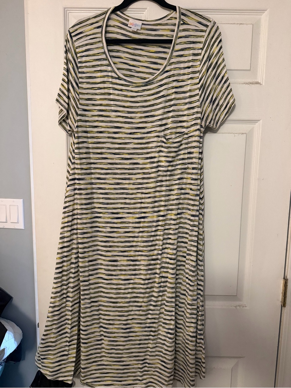 Lularoe Carly- Blue and Yellow